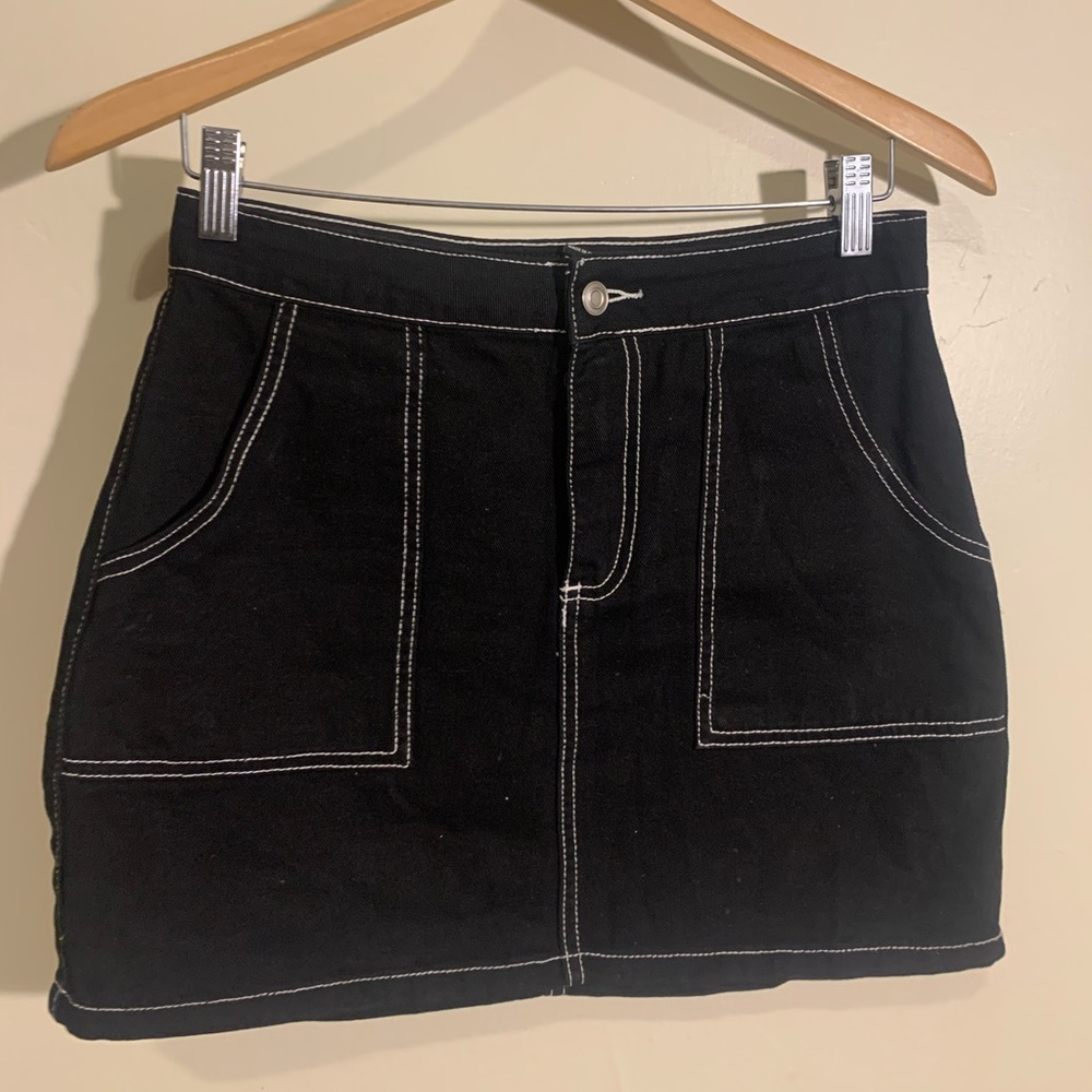 Forever 21 Black Denim Unedited 1991 Skirt